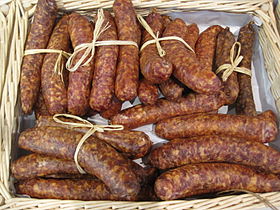 Saucisse de Montbéliard, the champagne of hot dogs.