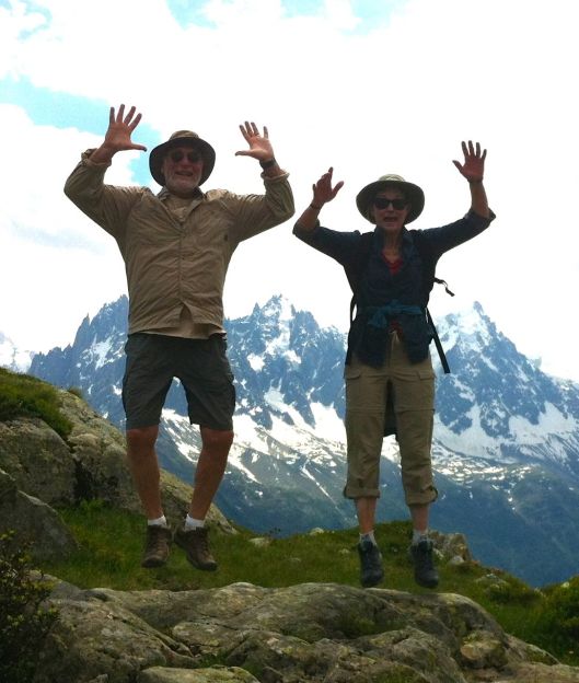 Here we are on the famous Alpine Anti-Gravity Rock.