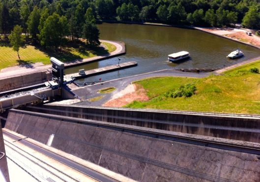 The Arzviller Inclined Plane Boat Lift, on our way down in June. We never made it back up.